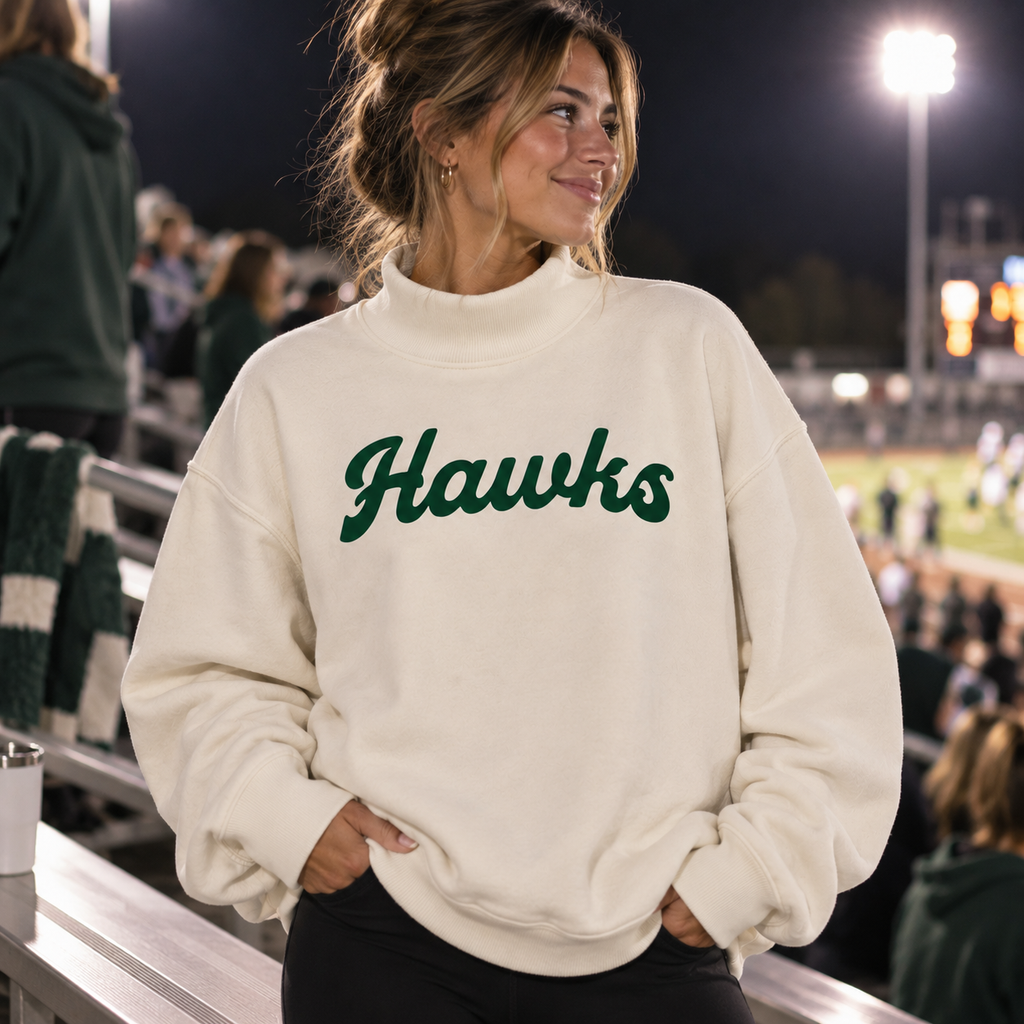 The Hawk Neck Sweatshirt (Pre-order)